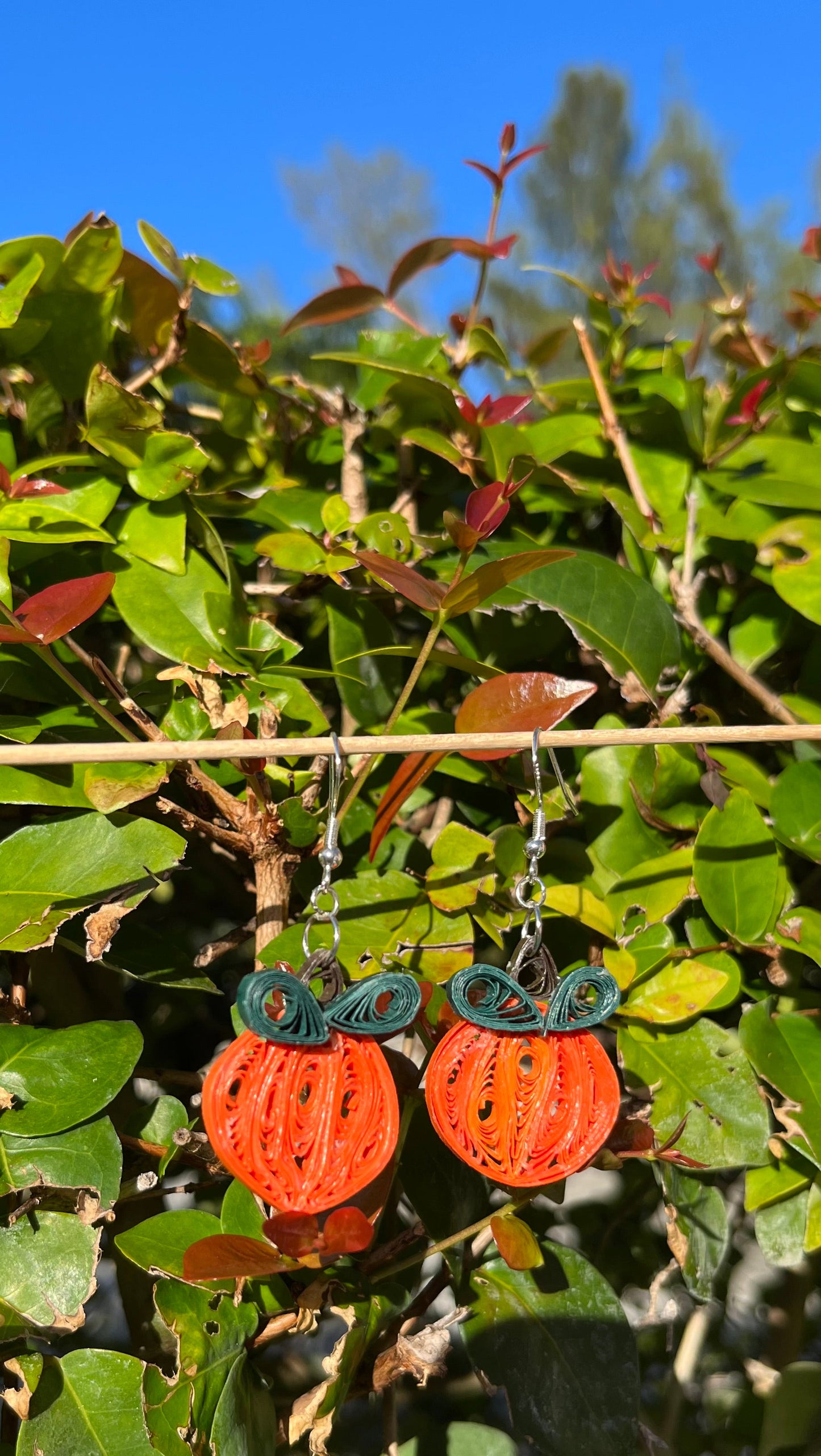 Pumpkin Dangle Earrings
