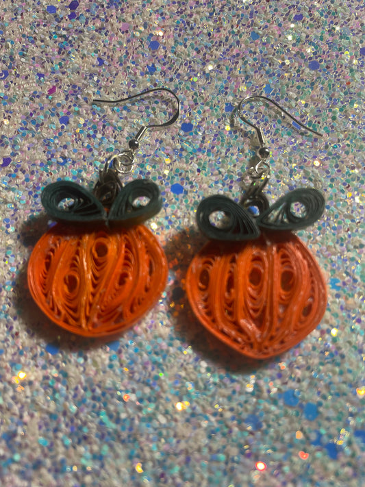 Pumpkin Dangle Earrings