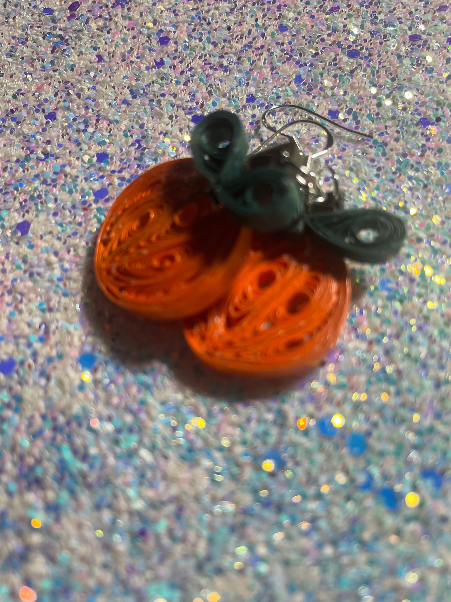 Pumpkin Dangle Earrings