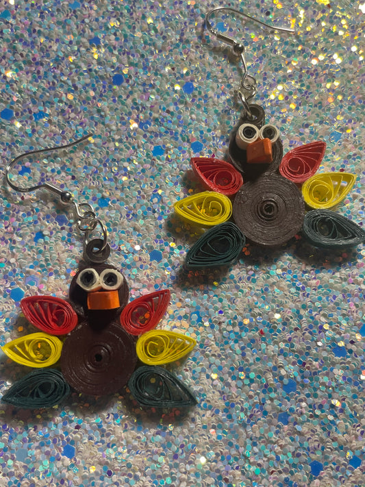 Thanksgiving Turkey Earrings